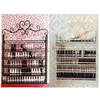 Painted metal craft nail polish rack