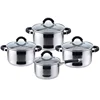 silicone hollow handle SS201 corningware cookware cooking pot set cooker kitchen ware