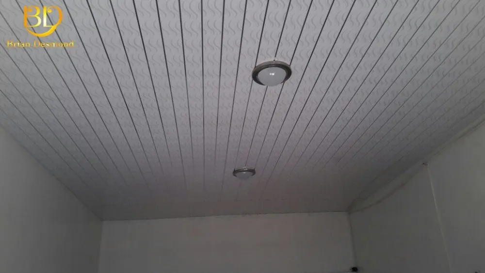 Pvc Internal Fireproof Composite Wall Cladding Wooden Color Pvc Ceiling