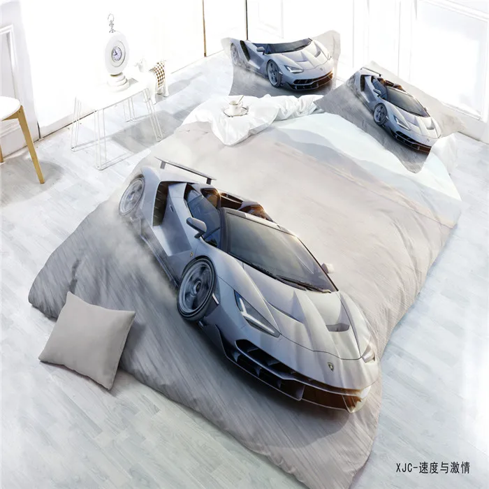 car print bed sheet