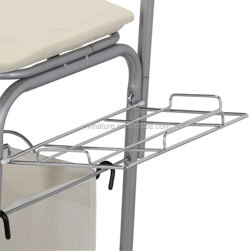 Laundry Cart Collapsible Ironing Board With Laundry Bags And 4 Wheels