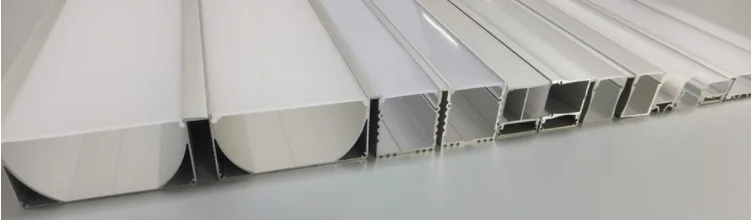 Surface mounted aluminium profile for led strip aluminium profiels