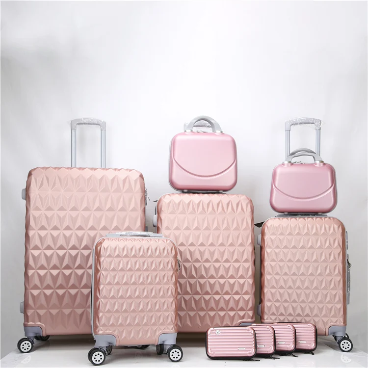 Fashion Hot Selling PP Luggage sets Aluminium Trolley Cases Bags Suitcases