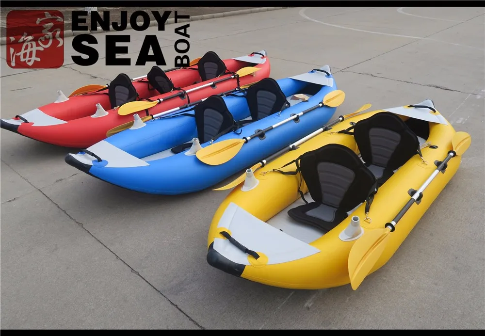 2017 Cheap Madeinchina 2 Person Ocean Inflatable Fishing Kayak Boat