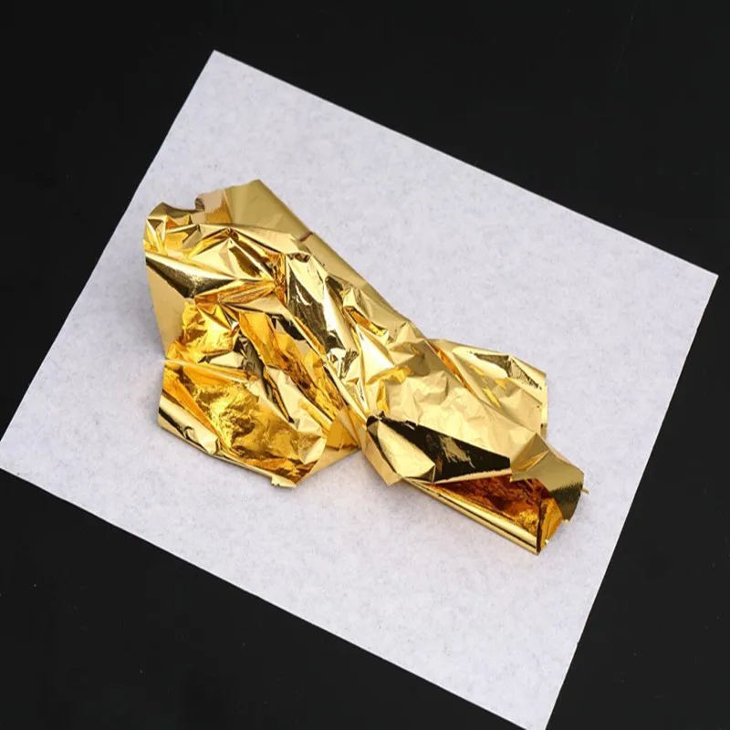 Best Quality Gold Leaf Taiwan Gold Leaf Sheets 9*9cm Gold Foil Use For