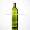 1 Liter glass material square dark green olive oil bottles against sunlight with caps wholesale