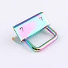 Wholesale Rainbow metal fob ring keyring fob hardware key fob