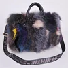YRB1011 Top quality women handbags genuine fox fur bag fashion