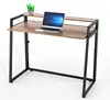 Folding metal and wooden Computer desk regular desk for home, office, hotel