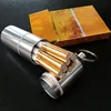 New Product Portable Mini Cigarette Case Aluminum Alloy Cigarette Case With Keychain Storage Boxes For Cigarette