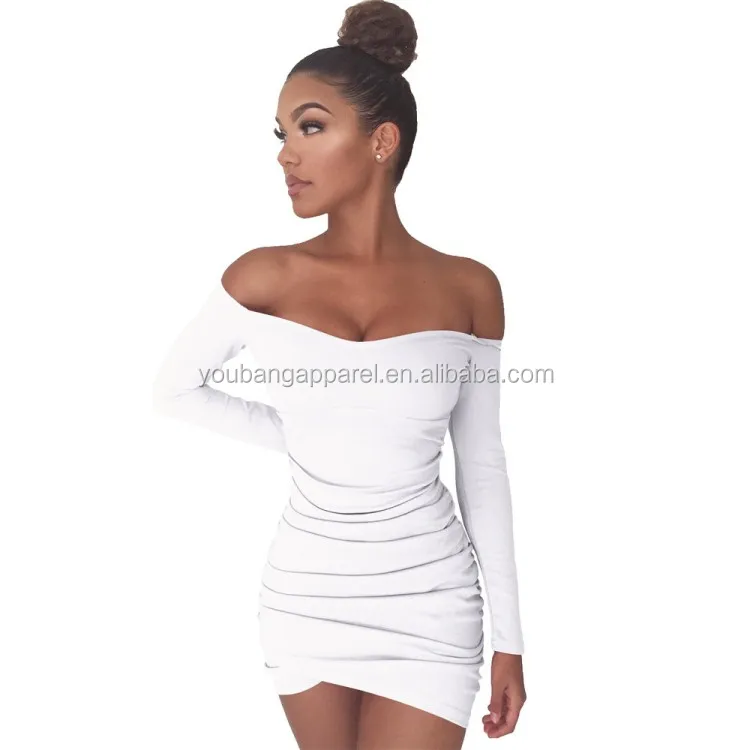 Hot Sale Sexy Women Off Shoulder Long 
