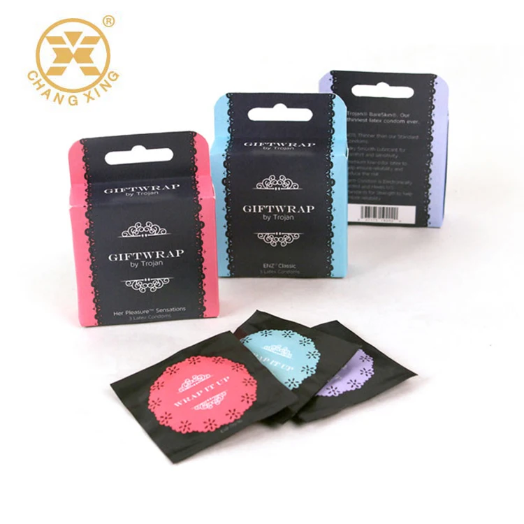 Laminated Material And Easy Tear Plastic Foil Condom Packaging,Condom