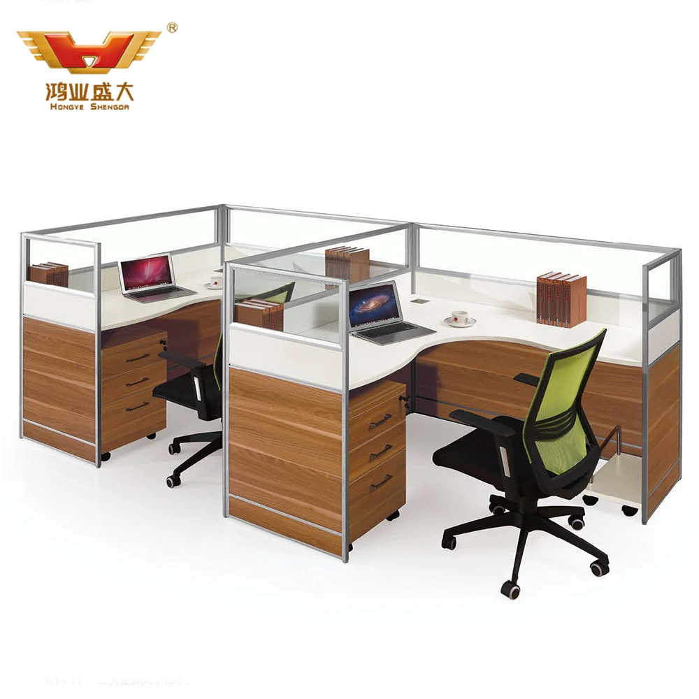 Modern Layout Design 2 Persons Steel Office Partition Workstation