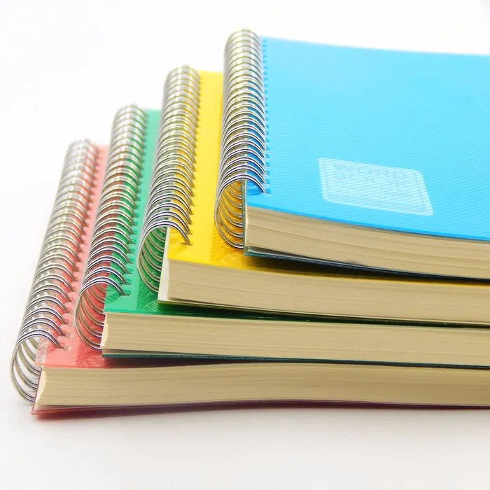 Custom Plastic Hard Cover A5 Bulk Spiral Notebook Advertising Pvc ...