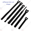 chinese supplier OEM/ODM cut any shape cable computer strap hook and loop cable tie