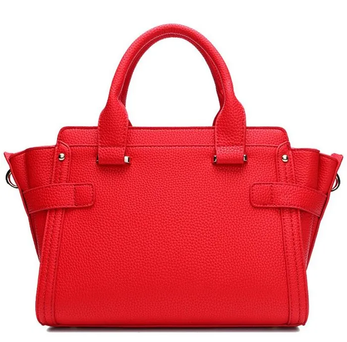 New Designer Woman Pure Color Shoulder Bag 2016 Fashion Leather Ladies ...