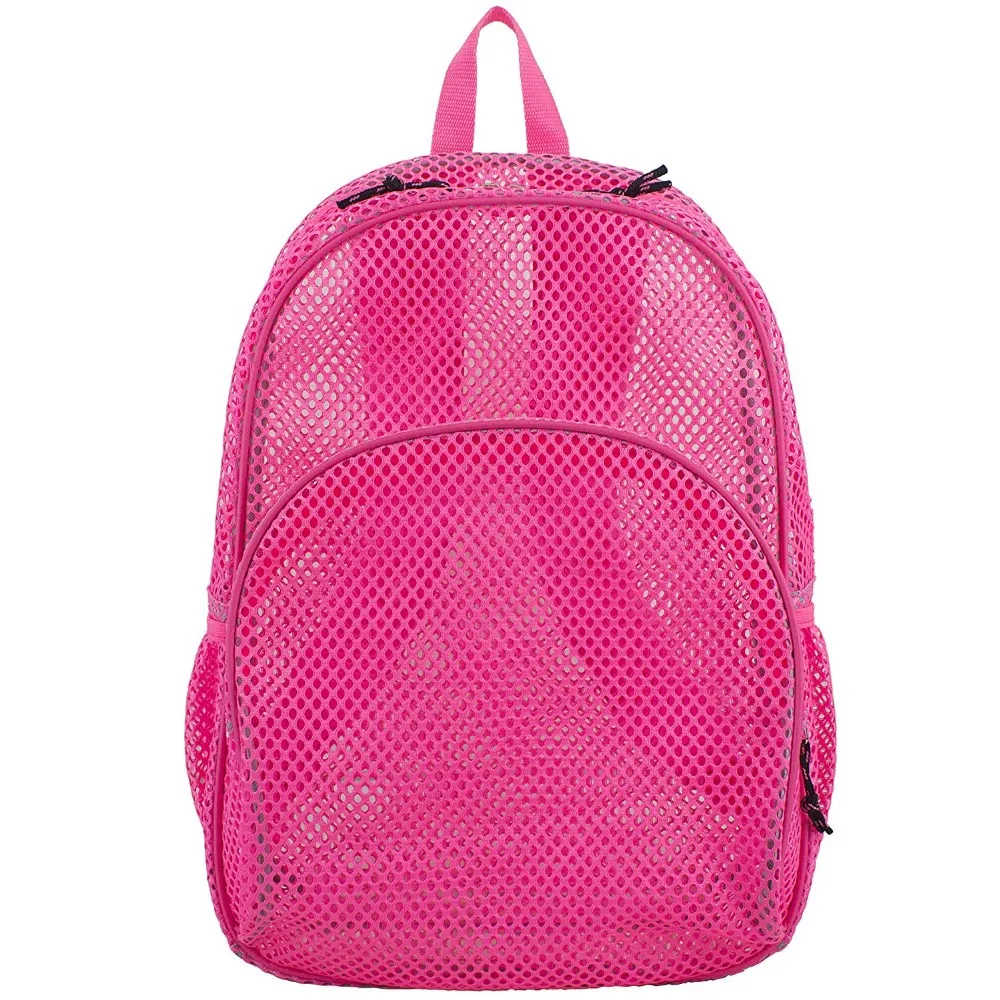 New Design Girl's Pink Mesh Backpack For School Sports Buy Fashion