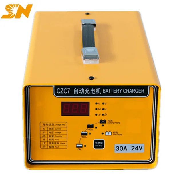 
Shineng CZC7 12v 10 amp high frequency battery charger for nissan leaf forklift agv ev golf cart and so on 