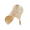 Wholesale Cheap Wide Bangles Gold Plated Sterling Slave Cuff Bracelet Mens