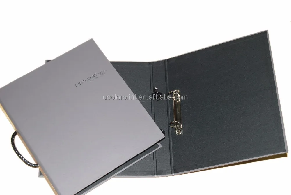 High Quality Hard Cover 3 Ring Binder Round Spine A4 Size File Folder