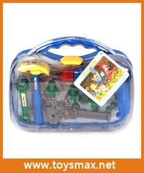 Hot selling 19 PCS ABS Plastic Toy Mechanic Real Tool Set for Kids