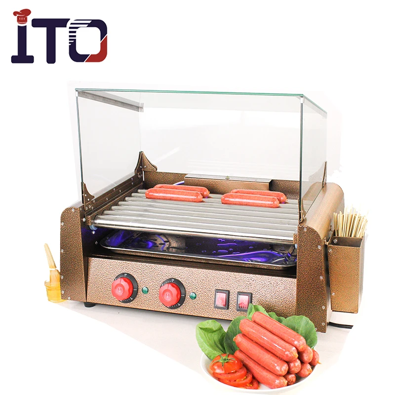 Hot Sale Fashion Golden Hot Dog Steamer Cart For Hotel & Restaurant