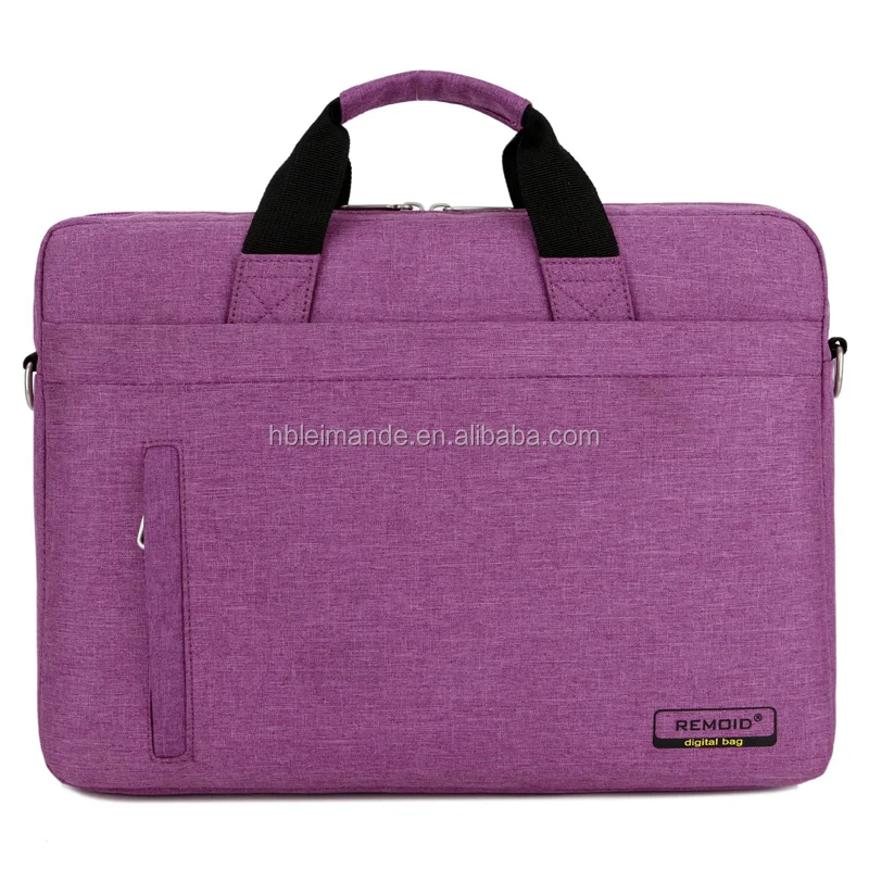 purple computer bag