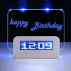 Zogifts Alibaba March hot sale LED Memo Board/Message Board Fluorescent Digital Alarm Clock with USB Charger for promotion
