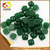 Cushion shaped natural Dark green malay jade stone for jade jewelry setting
