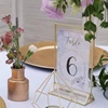 Super Star Quality Clear Acrylic Double Sided Frames Display Holder with Vertical Stand and 3mm Gold Border