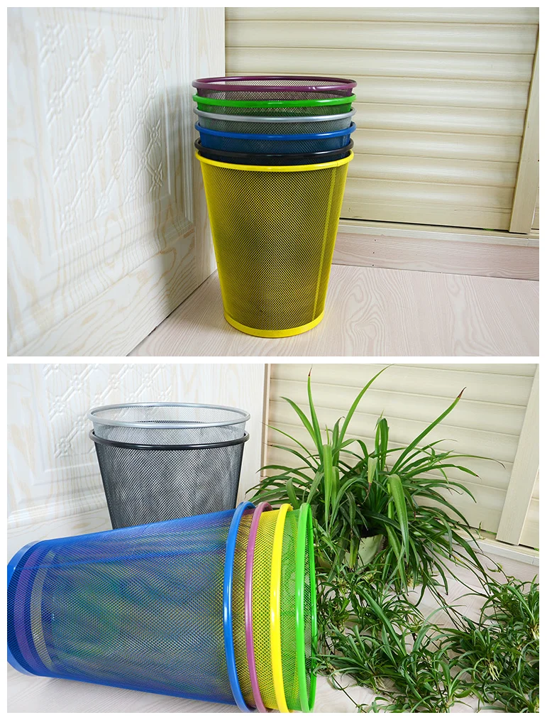 Wastepaper Basket With Metal Mesh Custom Color Buy Wastepaper Basket
