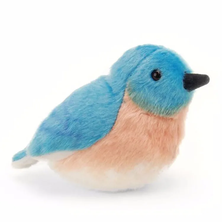Lovely Plush Toy Soft And Comfortable Moving Blue Bird Toy Buy Animal