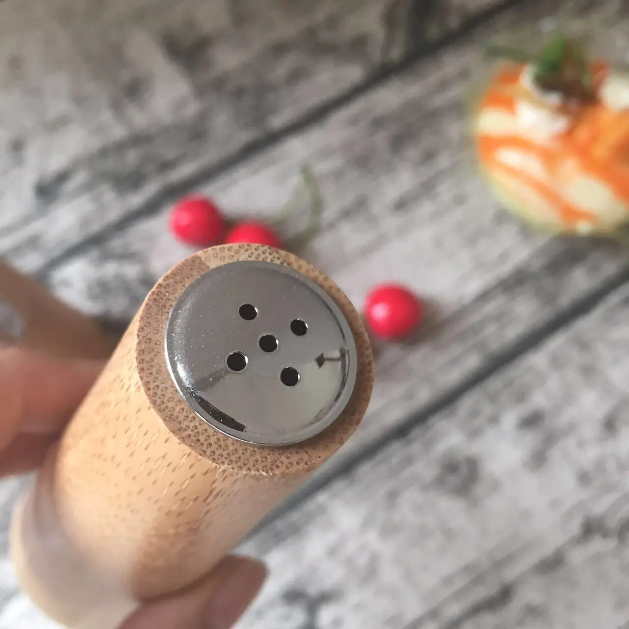 100% Natural manual custom hot sales packaging pepper grinder / bamboo pepper mill / manual salt and pepper grinder