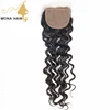 Wholesale yes virgin hand hooked remy closure hair extension top quality silk base lace frontal closure