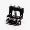 right angle elevated dsub connector 9pin male for pcb