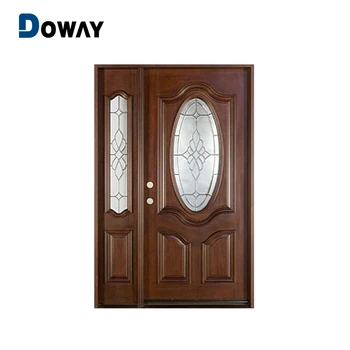 Portello di legno interno di lusso vetro della porta principale ... Disegni di porte