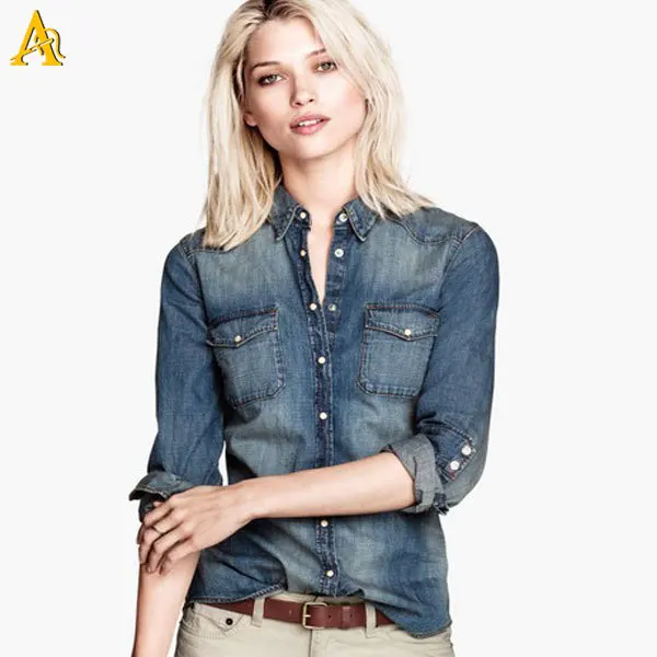 ladies denim shirt