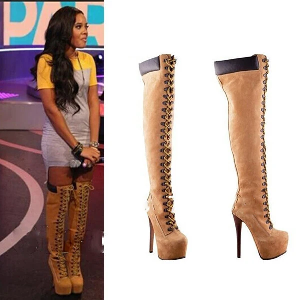 Cheap Yellow Thigh High Boots, find 