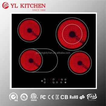 Gs Approval 4 Burner Electric Ceramic Hob Used Electric Cooktop