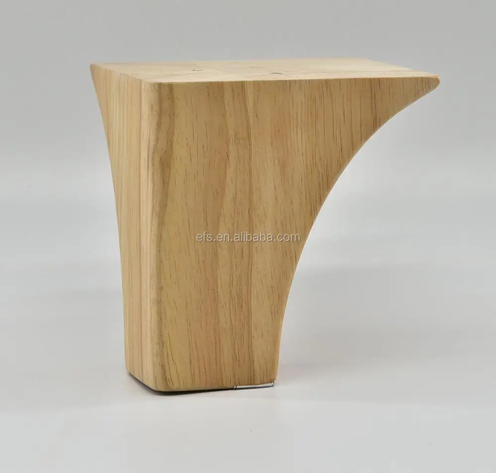 Popular Unfinished Rubber Wood Triangle Furniture Legs Buy
