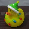 baby christmas tree rubber duck , christmas duck toy , plastic carnival hat christmas tree bath duck toy