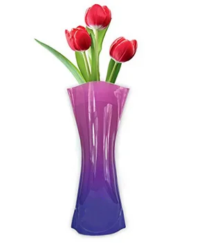 Promotional Foldable Home Decor Plastic Pvc Flower Vase - Buy Flower ...