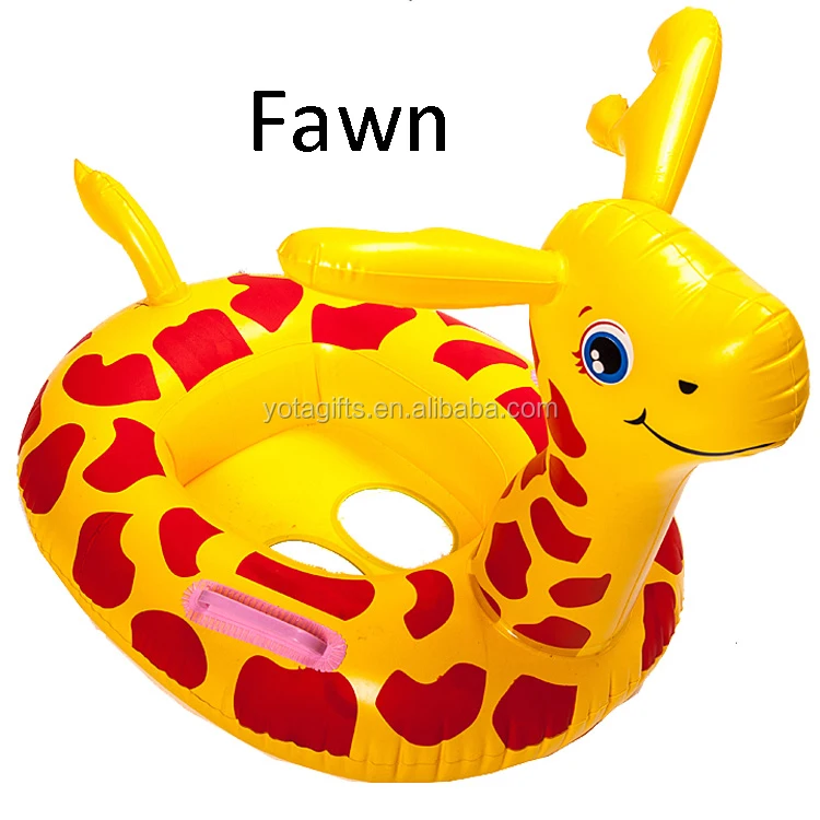 In Stock Different Funny Animal Inflatable Swim Seat Swim Ring For Kids