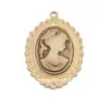 Cameo setting blank alloy pendant
