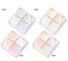 Organic OEM Private Label 4 In 1 Face Makeup Setting Powder Waterproof Cosmetics Press Rose Highlighter Loose Powder