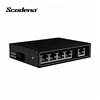 Din-rail IP40 5 Ports 100 Mbps Network Unmanaged Ethernet Industrial PoE Switch