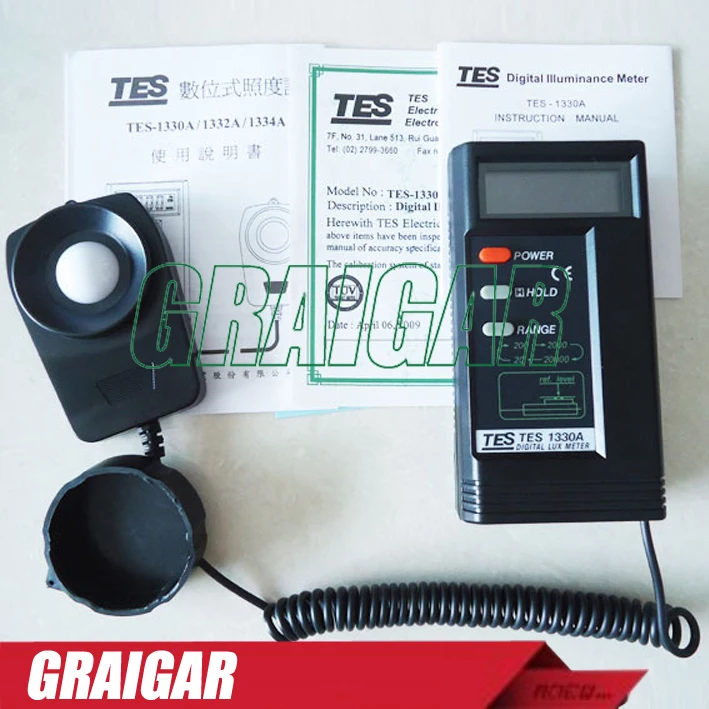 Tes Digital Lux Lcd Light Meter Foot candle Lux Meter Tes 1330a Buy 