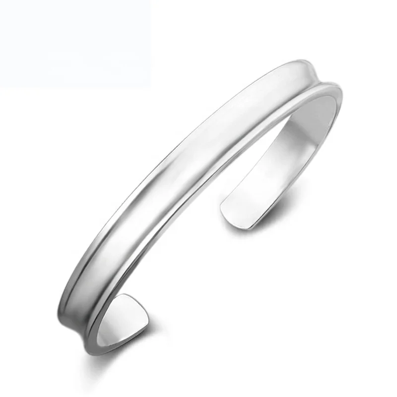 grooved cuff bracelet