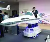 Reality virtual flight simulator extreme sport war of plane flying electronic space for shopping mall