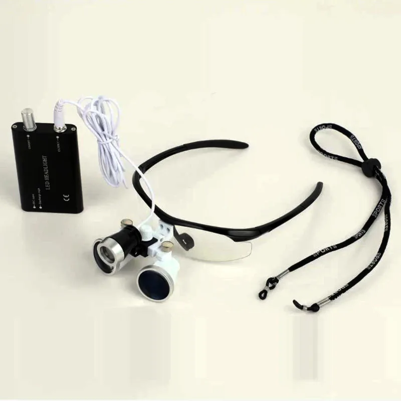 Ce Approved 5 Colors Dental Surgical Loupe With Led Light With